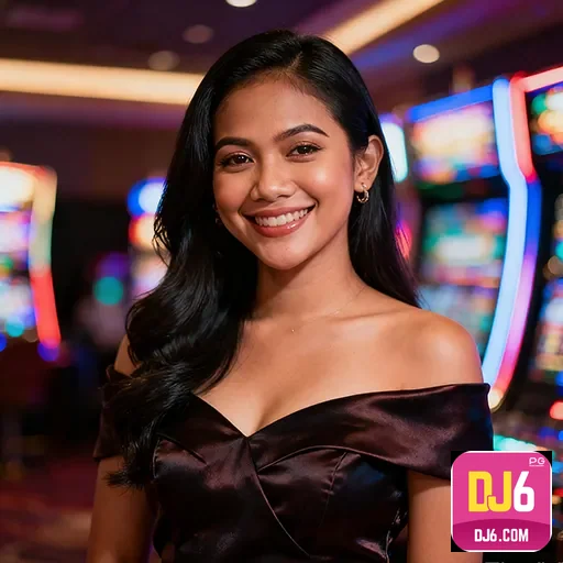 A vibrant casino gaming experience showcasing slots and live gaming - dj6